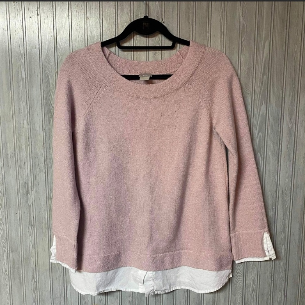 Chico’s Pink Knit Pullover Sweater